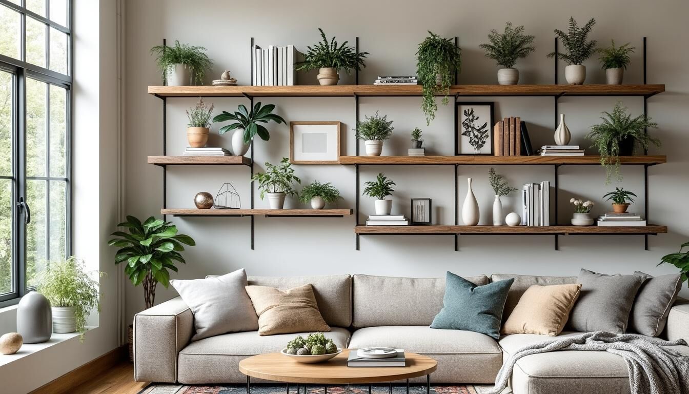 Découvrez 20 idées inspirantes pour décorer votre salon avec des étagères. Transformez votre espace avec du style et fonctionnalité grâce à nos conseils et astuces pour un aménagement moderne et élégant.